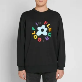 Converse x Golf Le Fleur Crew Sweatshirt asiatische Größen „Black“