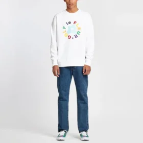 Converse x Golf Le Fleur Crew-Sweatshirt, asiatische Größen, „Weiß“ Converse x Golf Le Fleur Crew-Sweatshirt, asiatische Größen, „Weiß“