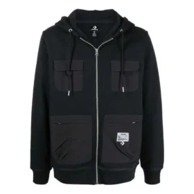 Converse x Josh Vides Utility Fleece Hoodie asiatische Größen „Schwarz“ Converse x Josh Vides Utility Fleece Hoodie asiatische Größen „Schwarz“