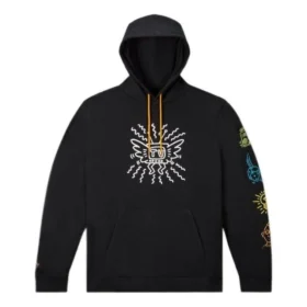 Converse x Keith Haring Fleece-Hoodie (asiatische Größen) „Black“ Converse x Keith Haring Fleece-Hoodie (asiatische Größen) „Black“