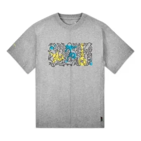 Converse x Keith Haring Shapes T-Shirt (asiatische Größen) „Grau“