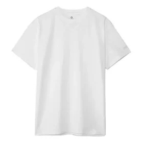 Converse x Kim Jones Logo-Print-Sport-Sweatshirt mit Rundhalsausschnitt und kurzen Ärmeln für Herren, Weiß