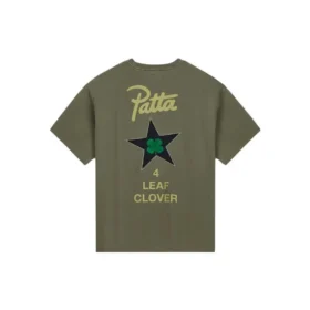Converse x Patta Four-Leaf Clover Kurzarm-T-Shirt (asiatische Größen) „Olive Green“ Converse x Patta Four-Leaf Clover Kurzarm-T-Shirt (asiatische Größen) „Olive Green“