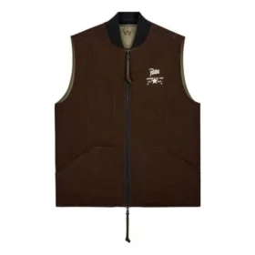 Converse x Patta Four-Leaf Clover Utility Reversible Padded Vest (Wendeweste) asiatische Größen „Java“