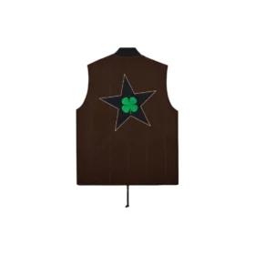 Converse x Patta Four-Leaf Clover Utility Reversible Padded Vest (Wendeweste) asiatische Größen „Java“