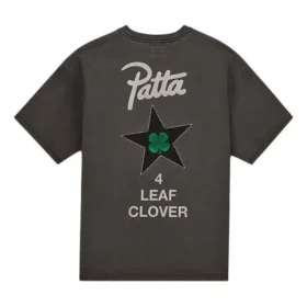 Converse x Patta Vierblättriges Kleeblatt Kurzarm-T-Shirt asiatische Größen „Schwarz“ Converse x Patta Vierblättriges Kleeblatt Kurzarm-T-Shirt asiatische Größen „Schwarz“
