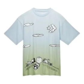 Converse x Peanuts Cloud Watching T-Shirt asiatische Größen „Blaugrün“