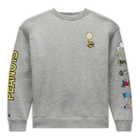 Converse x Peanuts Fleece Crew (asiatische Größen) „Vintage Grey Heather“ Converse x Peanuts Fleece Crew (asiatische Größen) „Vintage Grey Heather“