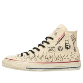 Converse x Stranger Things 5 Chuck Taylor All Star Aged 87 HC Hi „Natural“ Converse x Stranger Things 5 Chuck Taylor All Star Aged 87 HC Hi „Natural“