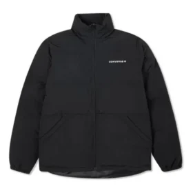 Core Puffer Textiljacke asiatische Größen „Schwarz“