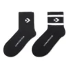 Core Twin Pack Mid-Crew Quarter Socken „Schwarz“