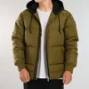 Court Daunen-Jacke asiatische Größen „Olive Green“