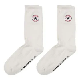 Crew-Socken mit gesticktem Logo, zwei Paar „Weiß“ Crew-Socken mit gesticktem Logo, zwei Paar „Weiß“