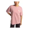 Crew-T-Shirt mit Blumenprint, asiatische Größen „Pink“