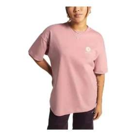 Crew-T-Shirt mit Blumenprint, asiatische Größen „Pink“