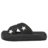 CV Sandal Plastic Crossbelt „Black White“