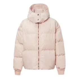 Daunen-Oversize-Pufferjacke asiatische Größen „Pink“
