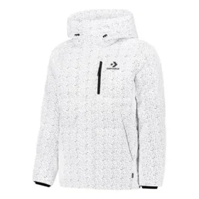 Daunen-Puffer-Jacke AOP in asiatischen Größen „Weiß“