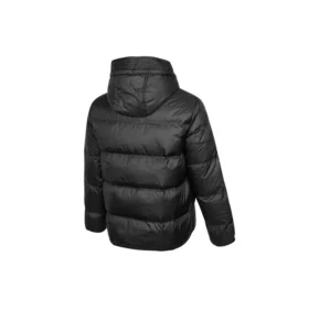 Daunenjacke mit Kapuze – asiatische Größen – „Schwarz“