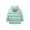 Daunenjacke mit Logo-Print, asiatische Größen „Grün-Schwarz“