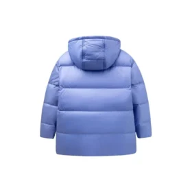 Daunenjacke mit Logo-Print, asiatische Größen „Purple White“
