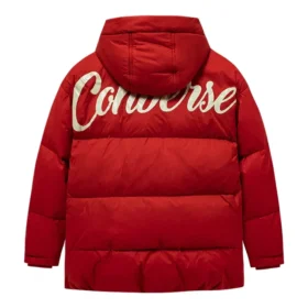 Daunenjacke mit Logo-Print „Red White“