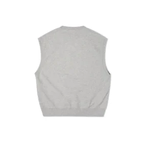Doppel-Twill-Strickweste, asiatische Größen, „Grau“