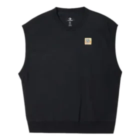 Doppel-Twill-Strickweste, asiatische Größen, „Schwarz“