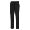 Einfarbige Casual-Hose mit hoher Taille, asiatische Größen „Schwarz“