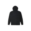 Einfarbige Kapuzenjacke mit Reißverschluss und langen Ärmeln im Paar-Design, schwarz