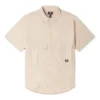 Elevated Woven Shirt Asiatische Größen „Beige“