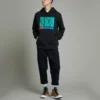 Equip Worldwide Grafik-Hoodie (asiatische Größen) „Black“