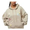 Flora Logo Hoodie asiatische Größen „Beige“