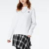 Freizeit-Sweatshirt Asiatische Größen „Weiß“
