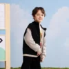 Full Zip Jacke Asia Sizing „Black White“