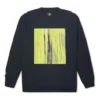 Geschlechtsneutrales Converse Shapes Bubble Sweatshirt mit Rundhalsausschnitt, asiatische Größen, „Schwarz“