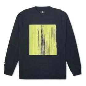 Geschlechtsneutrales Converse Shapes Bubble Sweatshirt mit Rundhalsausschnitt, asiatische Größen, „Schwarz“