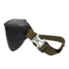 Gesteppter Sling-Rucksack „Schwarz“