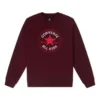 Go-To Chuck Taylor All Star Patch Standard-Fit Fleece Crew Sweatshirt Asiatische Größen „Burgunderrot“