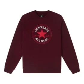 Go-To Chuck Taylor All Star Patch Standard-Fit Fleece Crew Sweatshirt Asiatische Größen „Burgunderrot“ Go-To Chuck Taylor All Star Patch Standard-Fit Fleece Crew Sweatshirt Asiatische Größen „Burgunderrot“