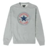 Go-To Chuck Taylor All Star Patch Standard-Fit Fleece-Sweatshirt (asiatische Größen) „Grau“