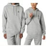 Go-To Hoodie mit gesticktem Stern und Chevron-Muster, Standard-Passform, asiatische Größen, „Vintage Grey Heather“