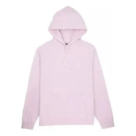 Go-To Pullover-Hoodie mit Stern-Chevron-Stickerei, Standard-Fit, asiatische Größen „Pink“