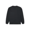 Go-To Sweatshirt mit Sternstickerei und Chevron-Muster, gebürstetes Fleece, Rundhalsausschnitt, asiatische Größen „Schwarz“