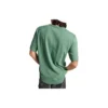 Go-To T-Shirt mit gesticktem Stern und Chevron-Muster, Standard-Passform, asiatische Größen, „Olive“