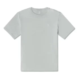 Go-To T-Shirt mit Stern-Chevron-Stickerei, Standard-Passform, asiatische Größen „Grau“