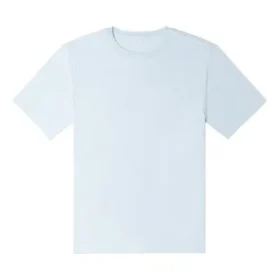 Go-To T-Shirt mit Stern-Chevron-Stickerei, Standard-Passform, asiatische Größen „Hellblau“