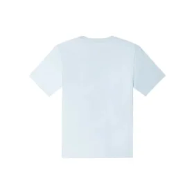 Go-To T-Shirt mit Stern-Chevron-Stickerei, Standard-Passform, asiatische Größen „Hellblau“