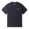 Go-To T-Shirt mit Stern-Chevron-Stickerei, Standard-Passform, asiatische Größen „Schwarz“