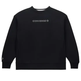 Gold Standard Sweatshirt mit Rundhalsausschnitt und Swarovski-Kristallen, asiatische Größen, „Schwarz“